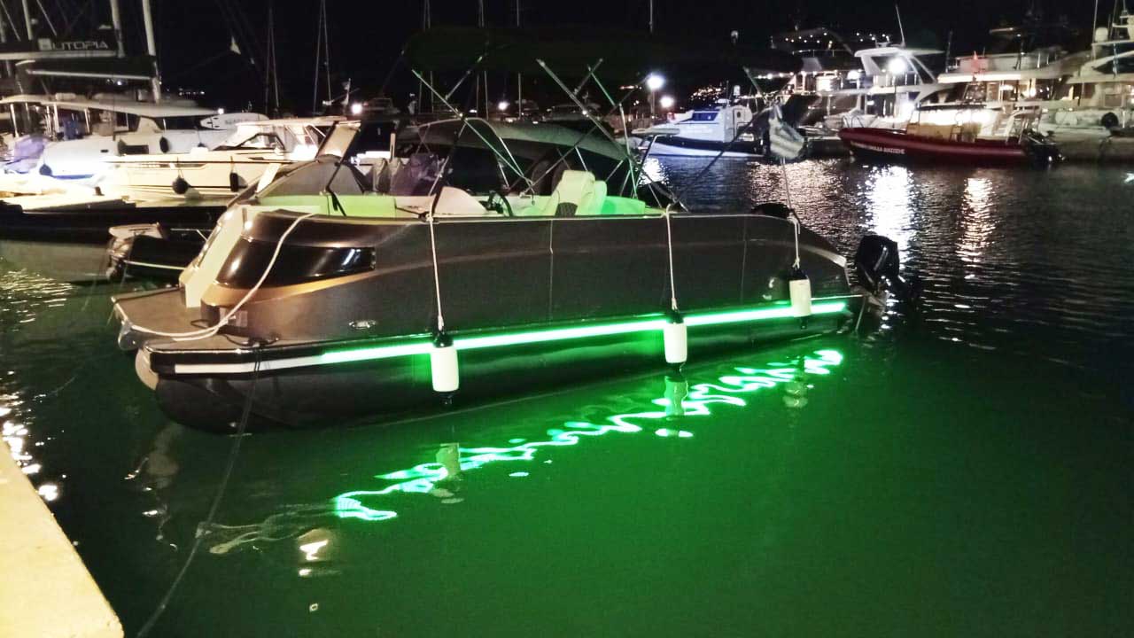 boat at night