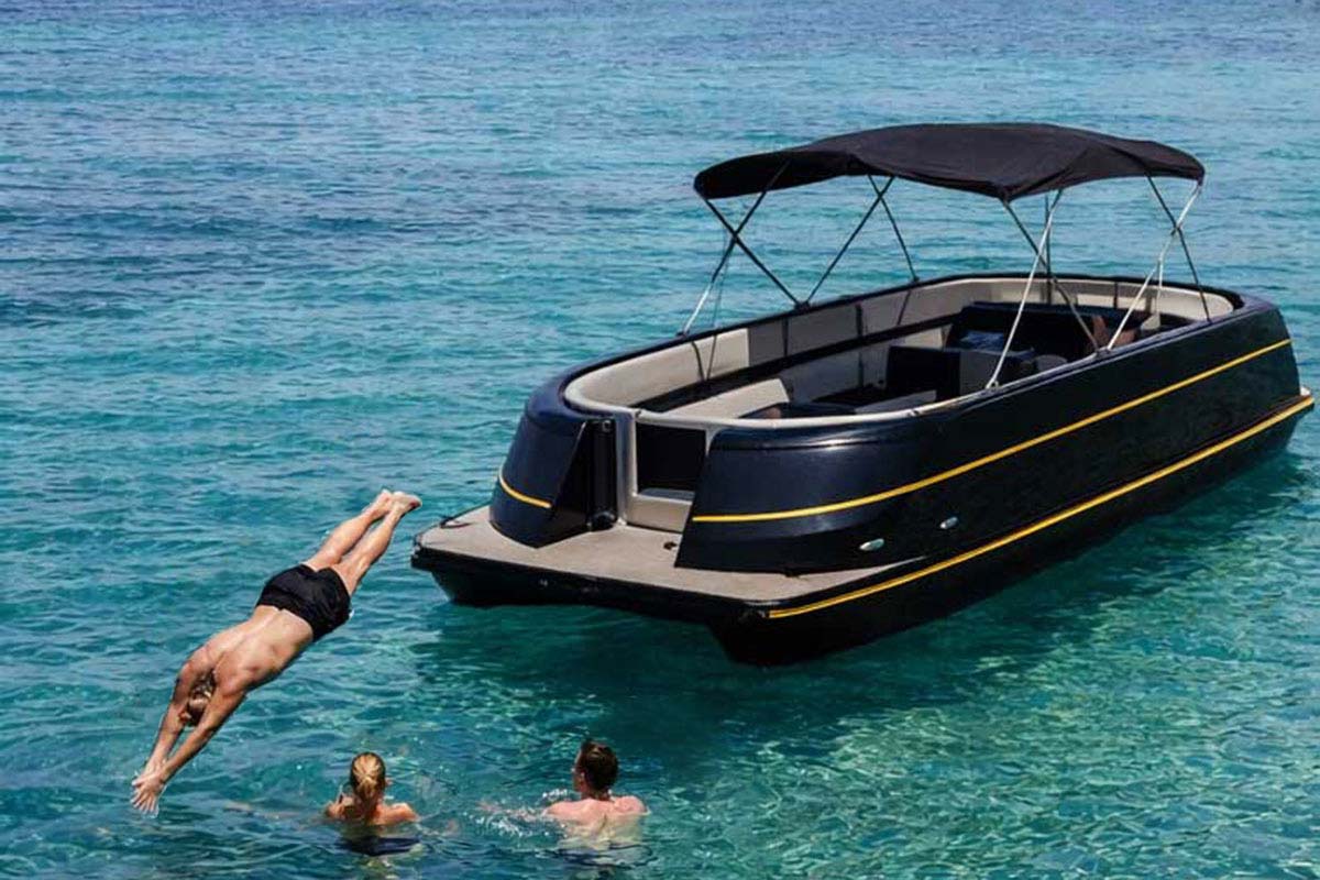 Cruises at sunset time with Galatea at Paros island