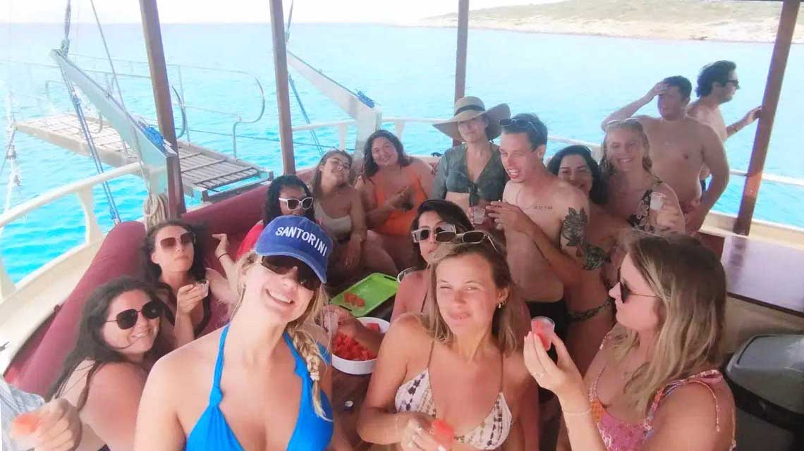 Happy customers on the cruise
